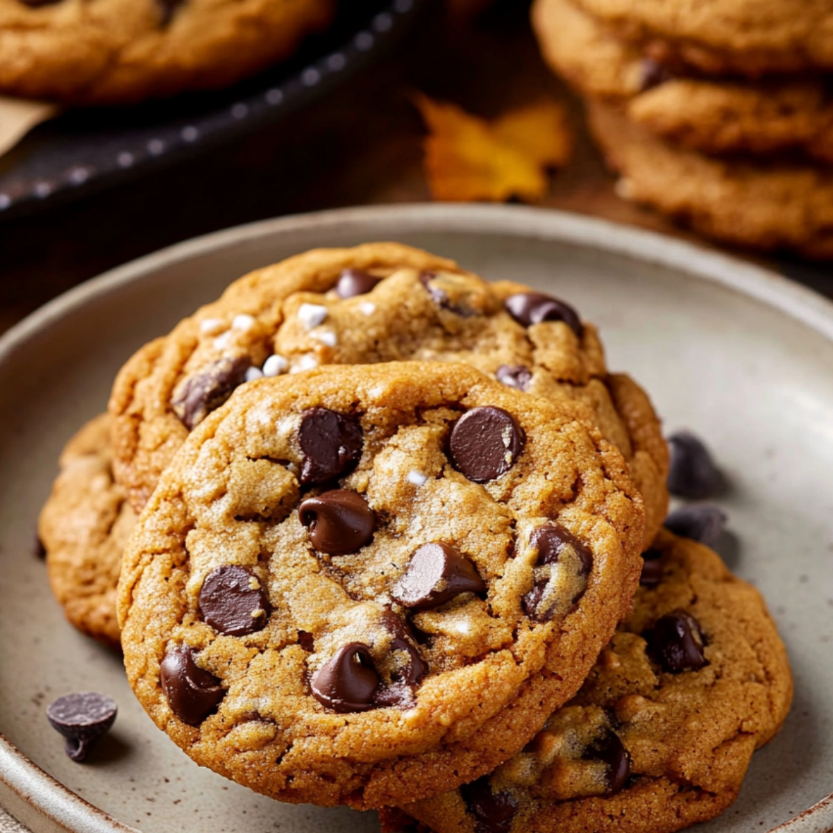 Pumpkin Chocolate Chip Cookies