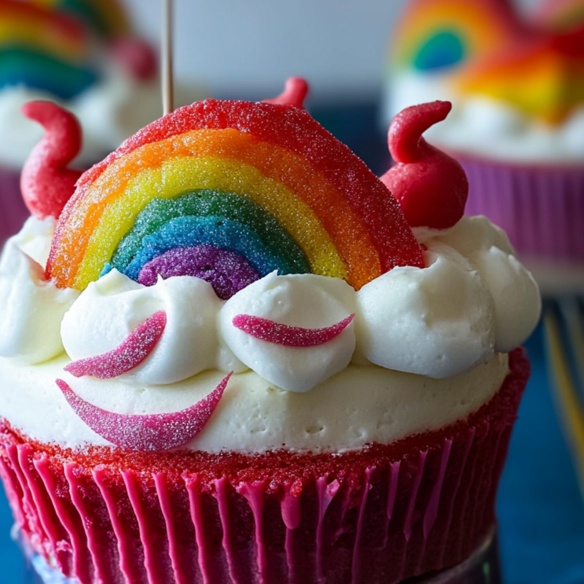 Rainbow Clown Cake