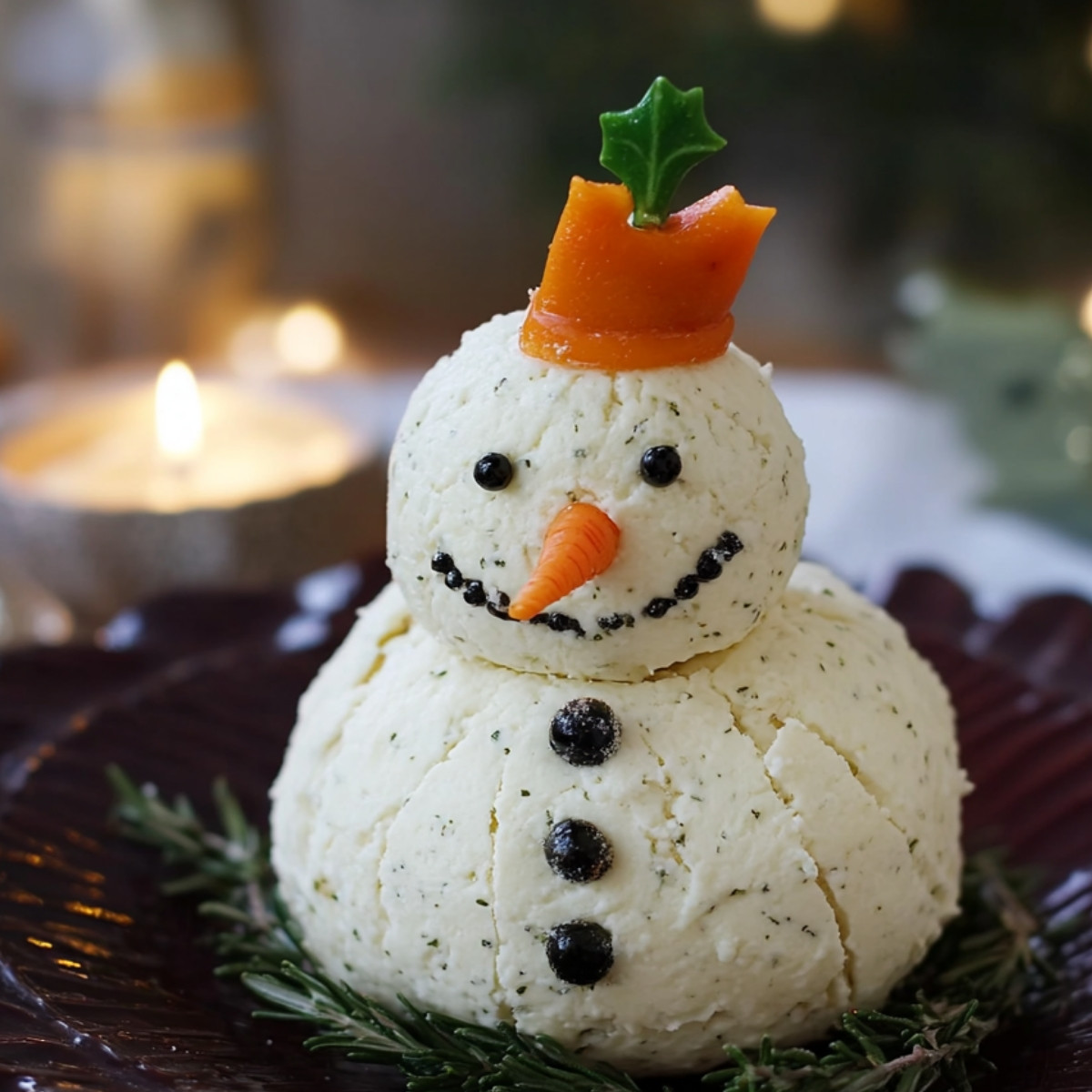 Snowman Cheese Ball