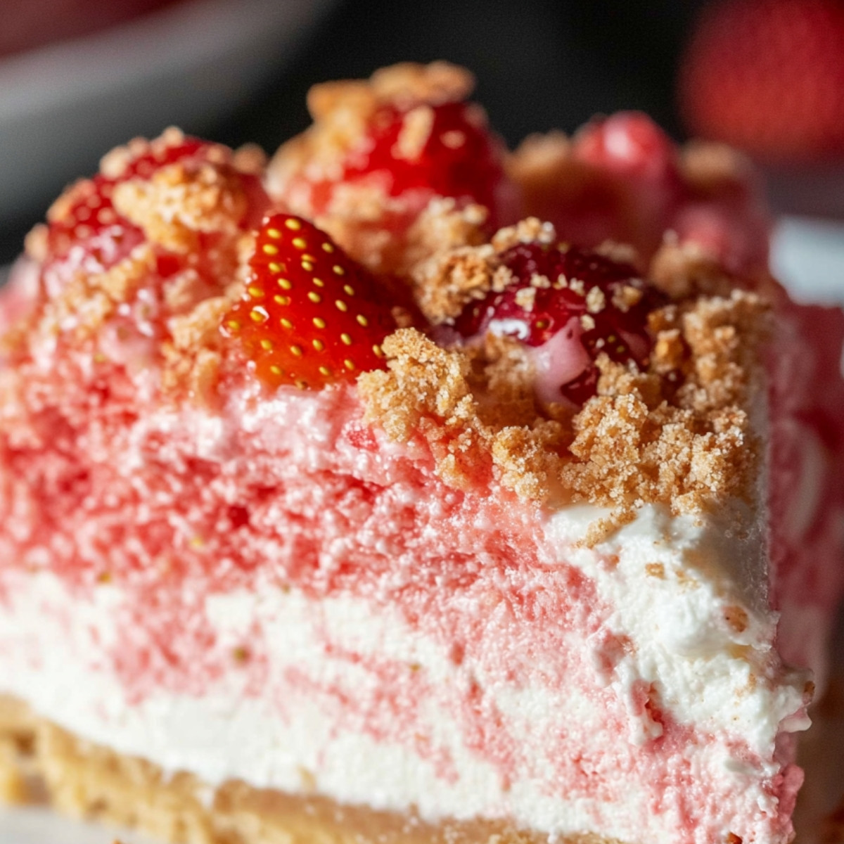 Strawberry Crunch Cheesecake