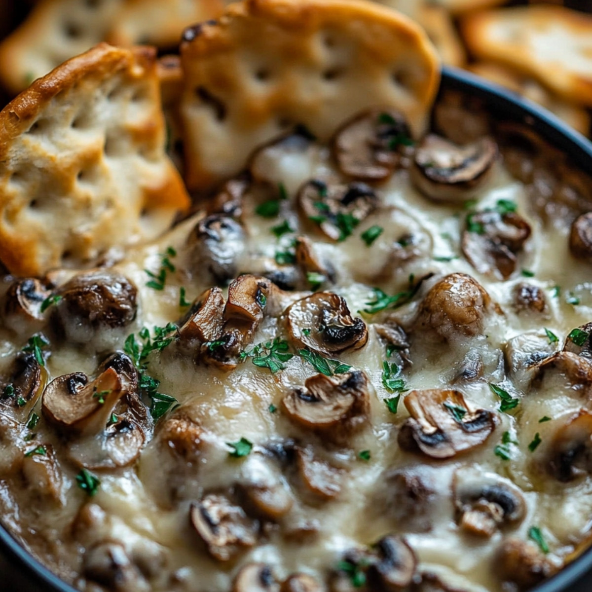 Stuffed Mushroom Dip