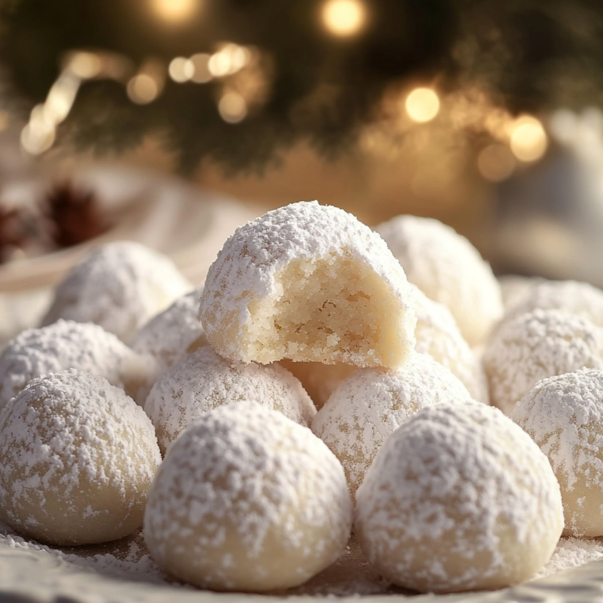 Sweetened Condensed Milk Snowball Cookies