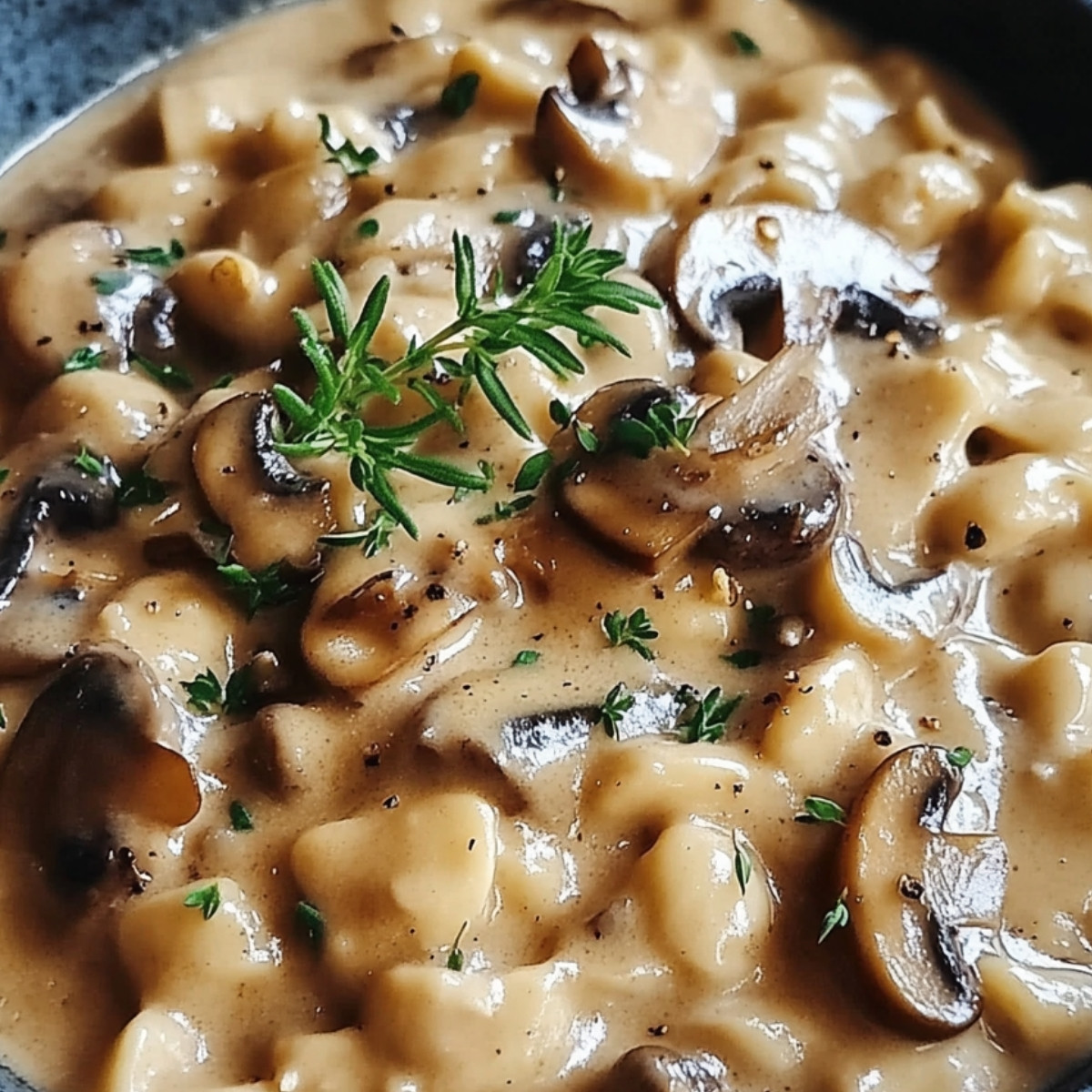 Vegan Mushroom Stroganoff