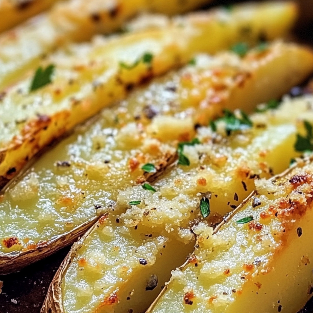 Baked Garlic Parmesan Potato Wedges