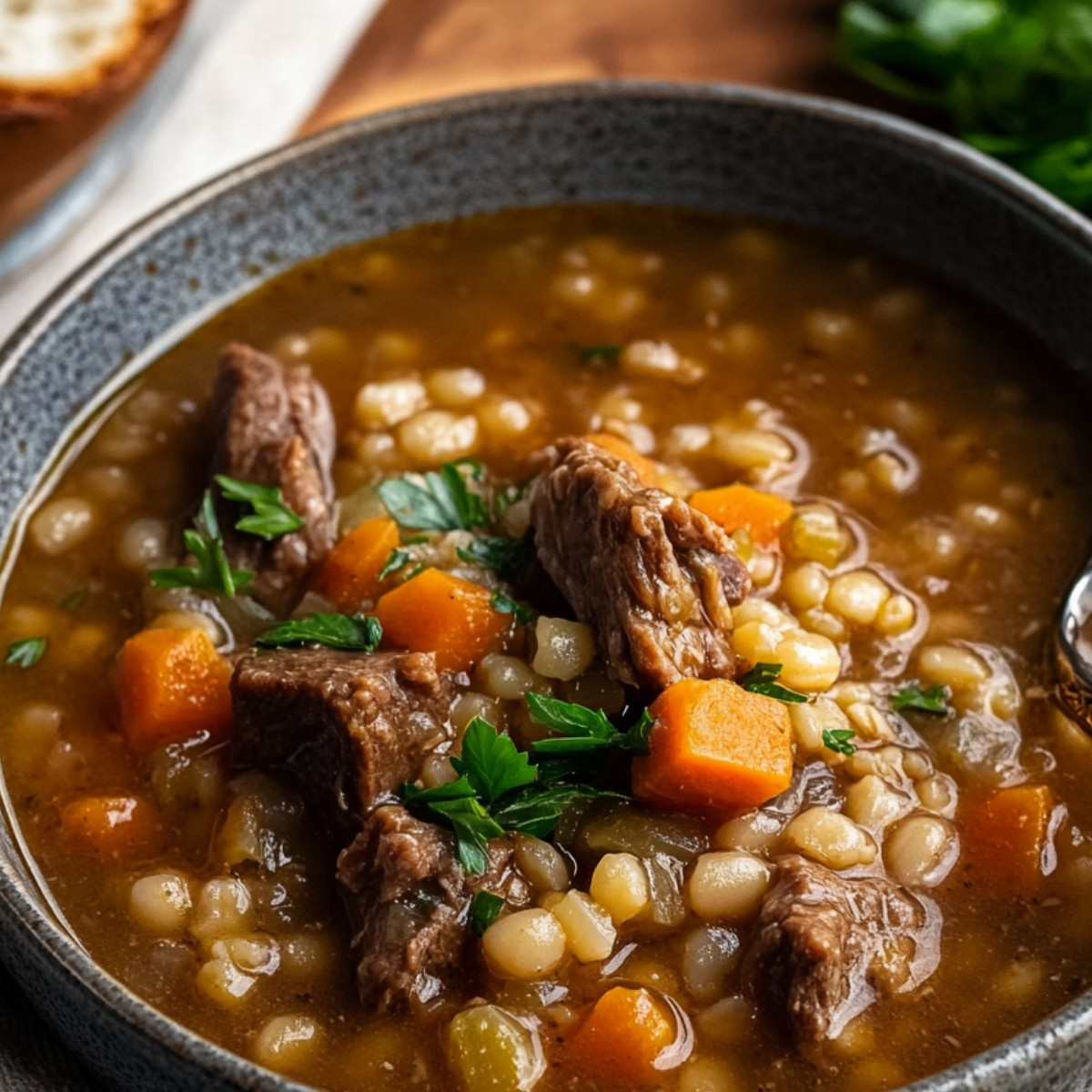 Best Ever Beef Barley Soup