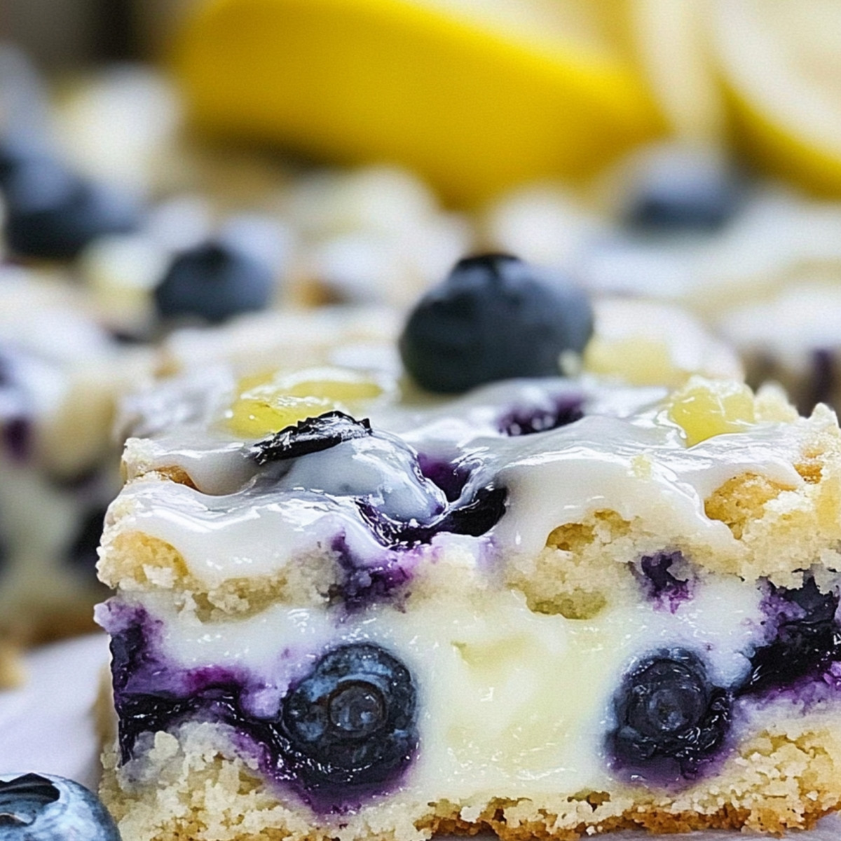 Blueberry Lemon Cookie Bars