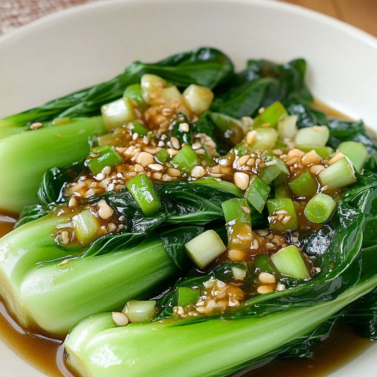 Bok Choy with Garlic Sauce