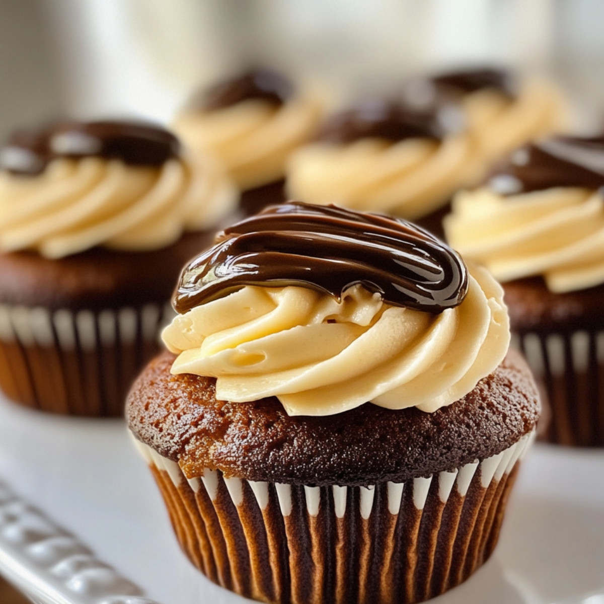 Boston Cream Pie Cupcakes