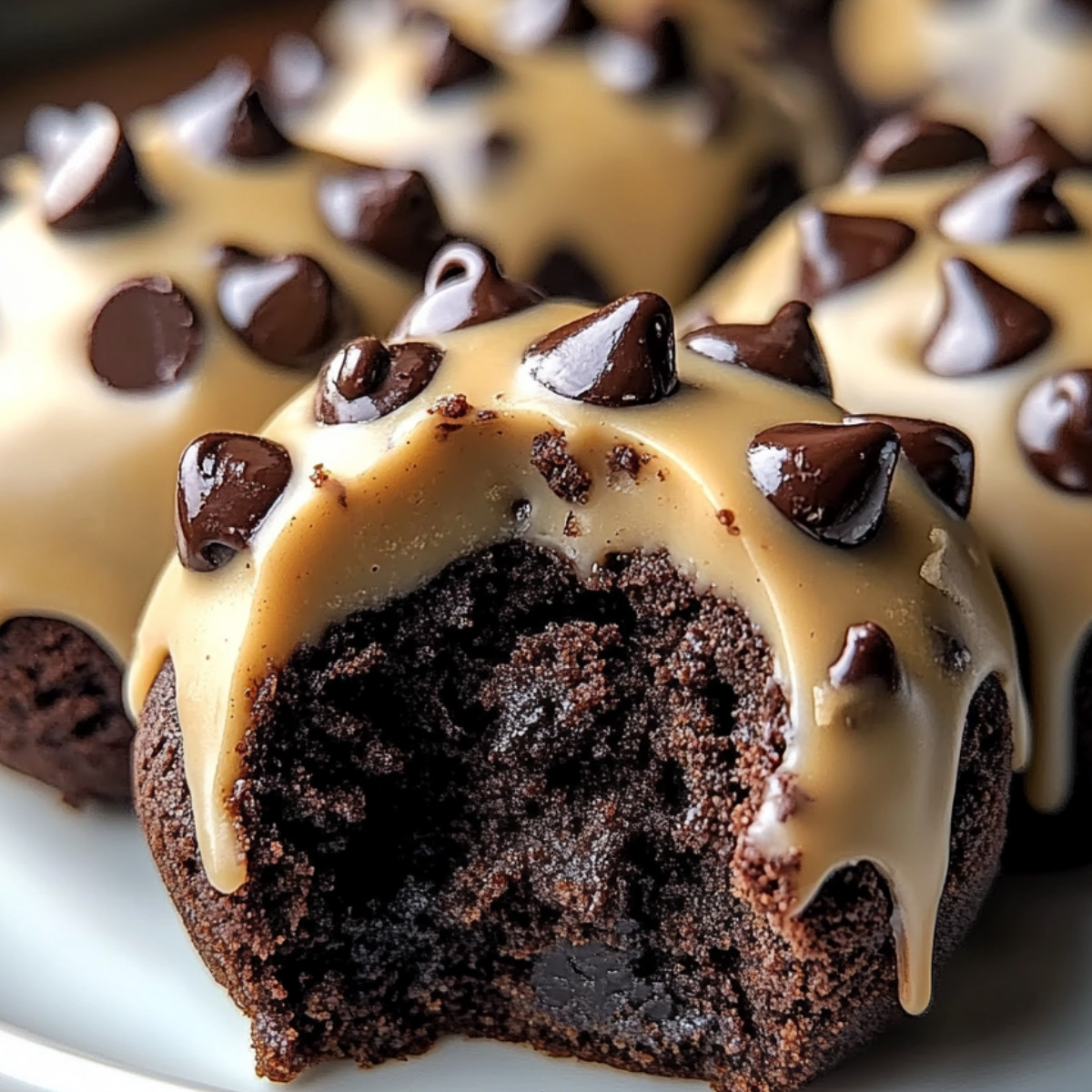 Chocolate Chip Cookie Dough Brownie Bombs