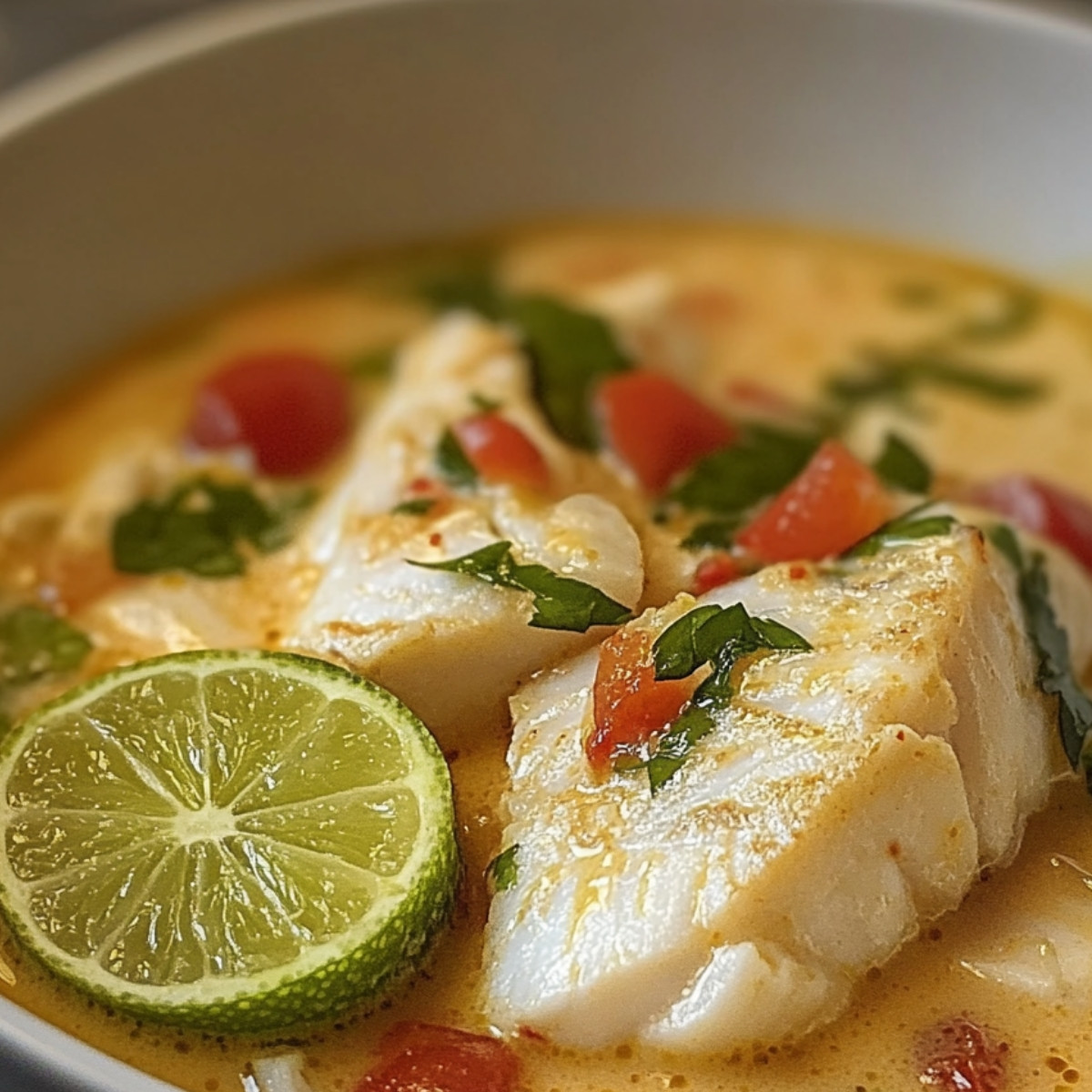 Coconut Lime Fish Soup