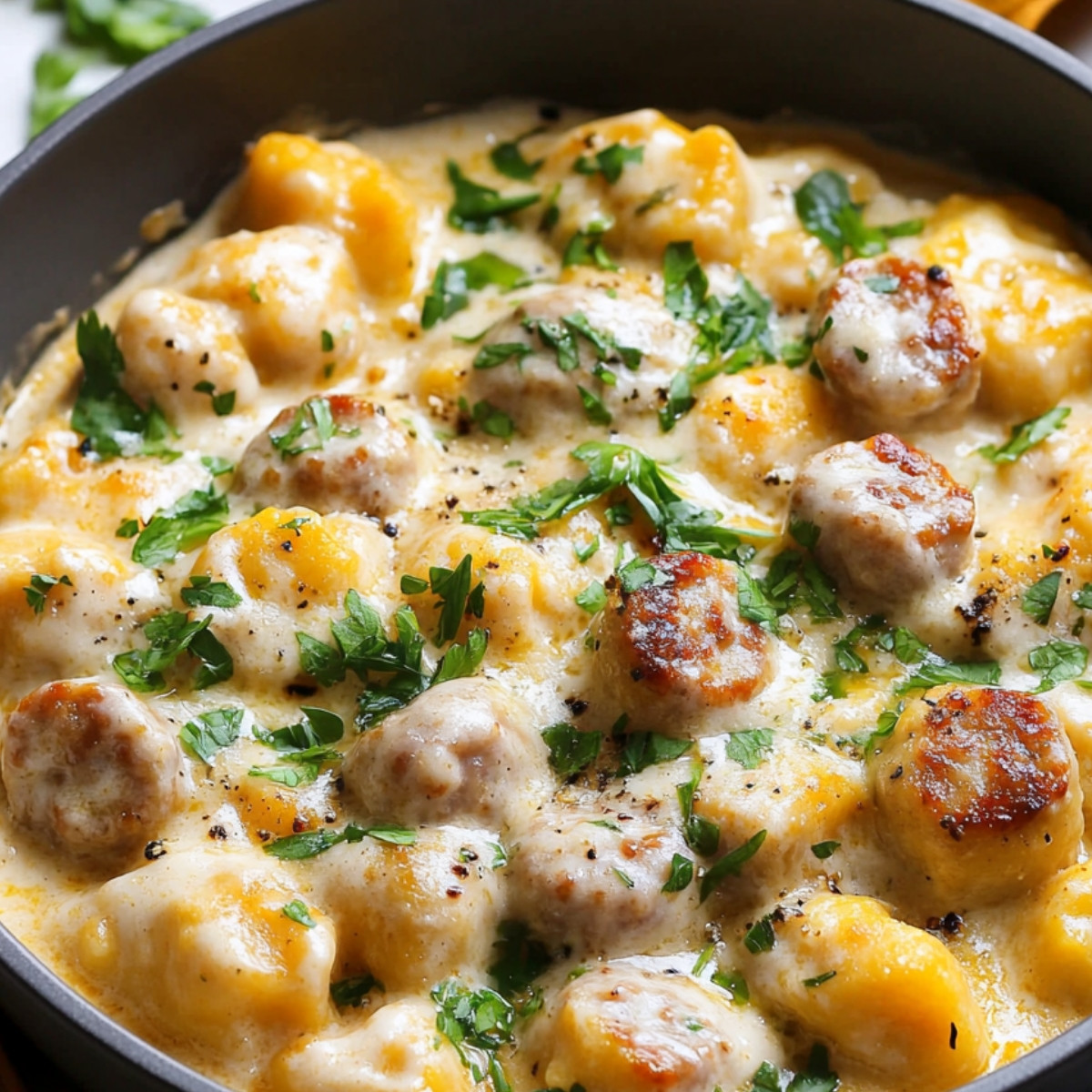 Creamy Butternut Squash Gnocchi with Sausage