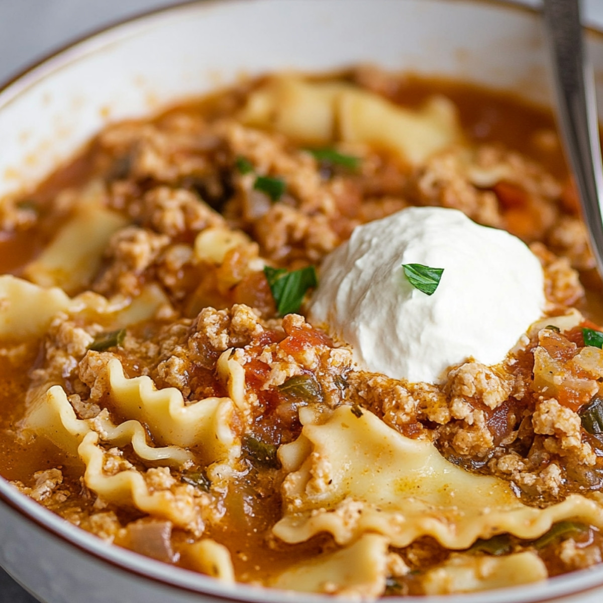 Crockpot Lasagna Soup