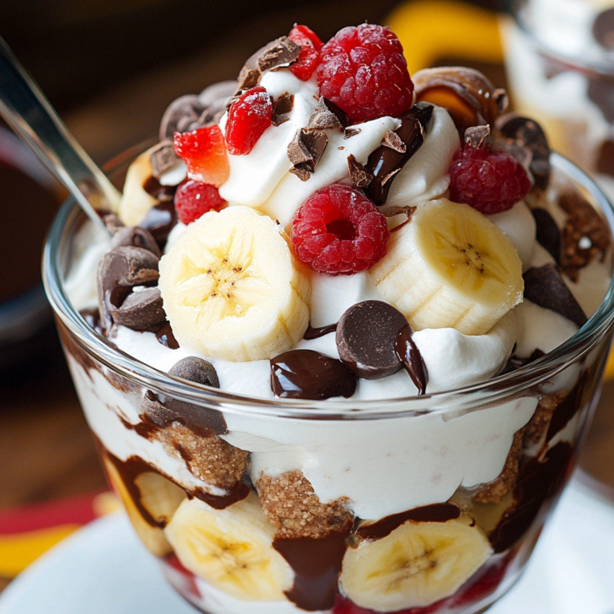 Dive Into Decadence with Our No-Bake Chocolate Banana Split Trifle!