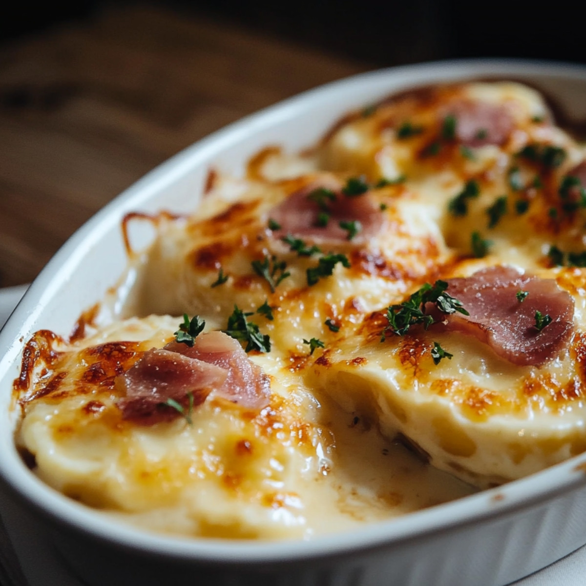 Gratin d'œufs durs au jambon et béchamel fromagée : Un classique réconfortant à savourer sans modération !