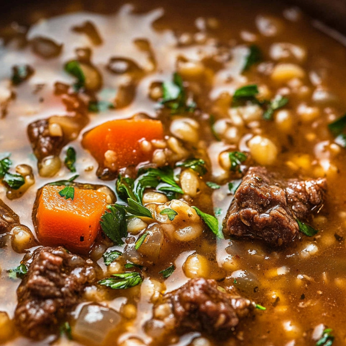 Hearty Beef Barley Soup