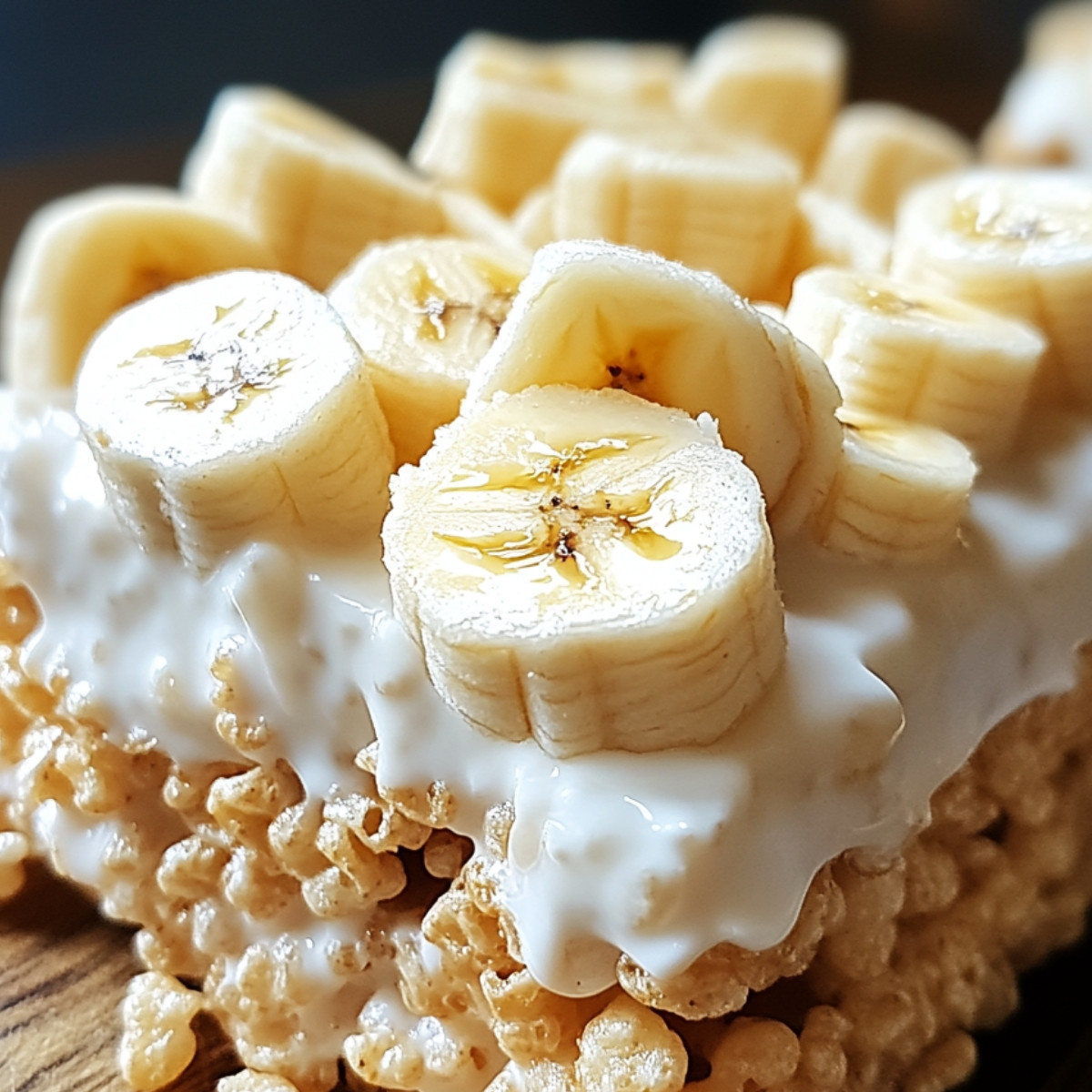 Heavenly Banana Pudding Rice Krispie Treats