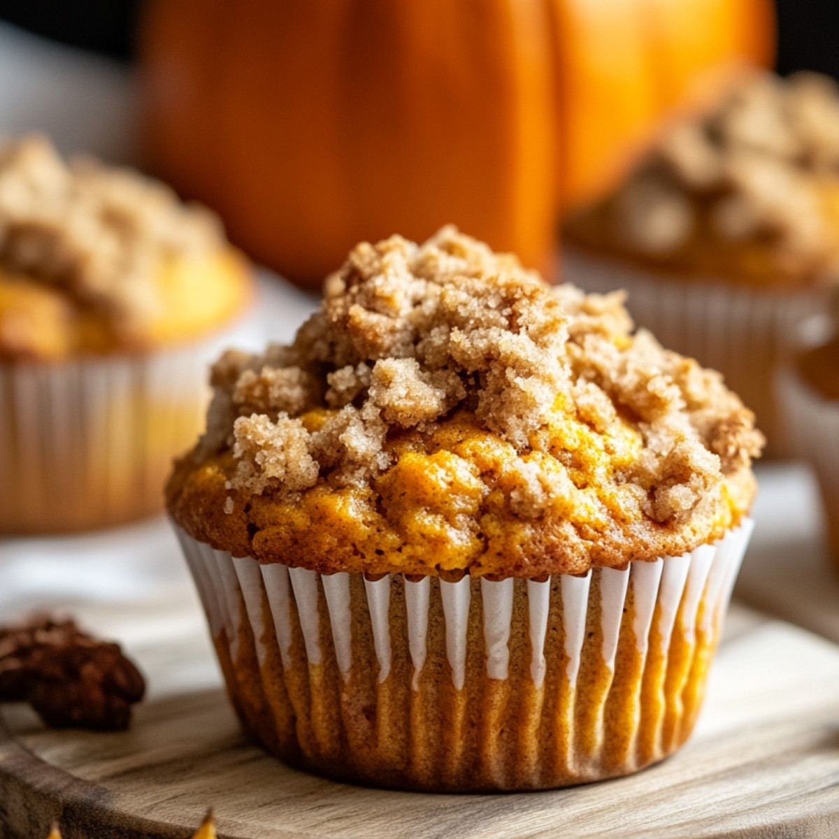 Heavenly Pumpkin Streusel Muffins