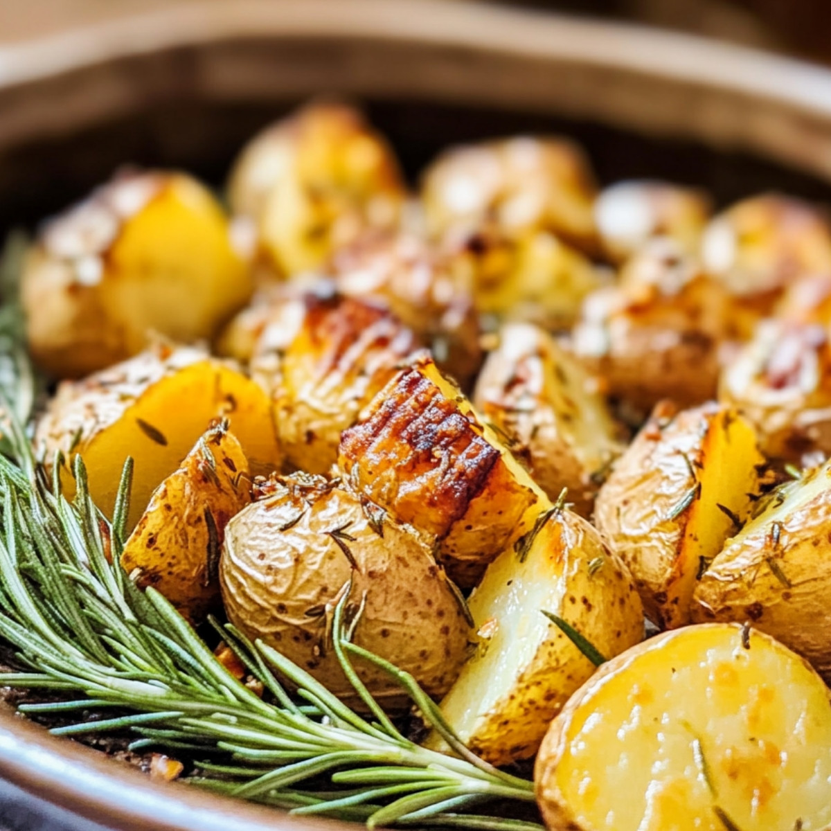 Hedgehog Roasted Rosemary Potatoes