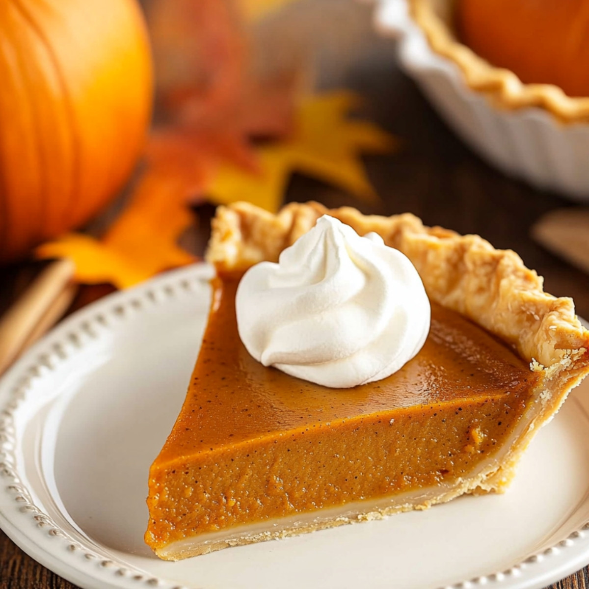 Homemade Fresh Pumpkin Pie