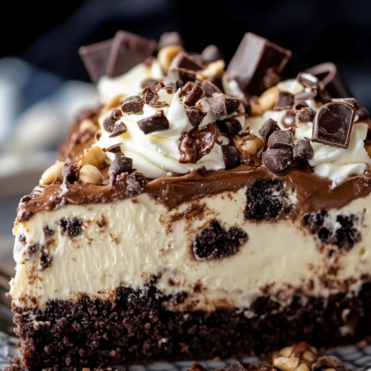 Hot Fudge Sundae Brownie Cheesecake