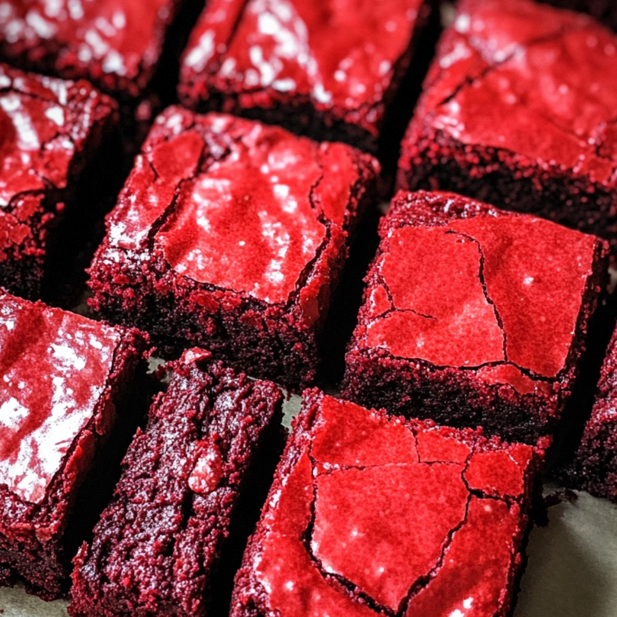 Kiss Me Red Velvet Brownies