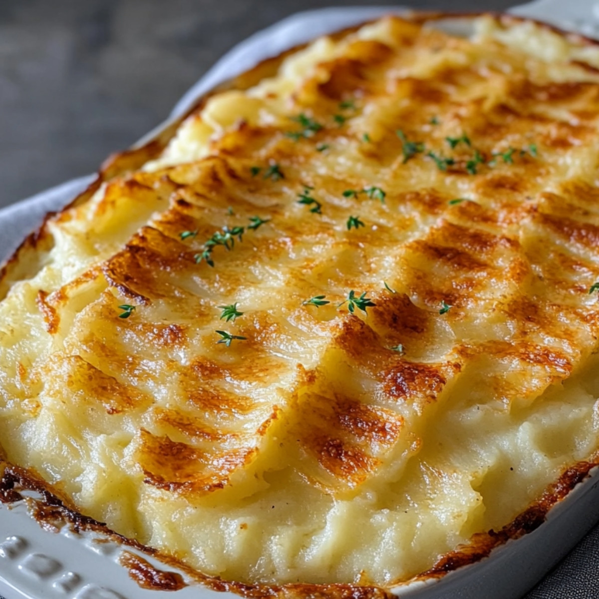 Mashed Potato Au Gratin