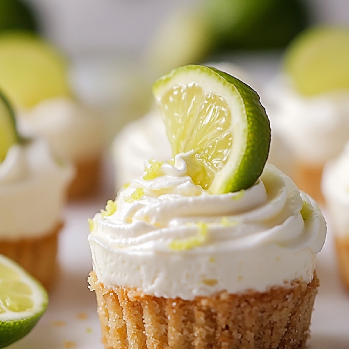 Mini Key Lime Cheesecakes