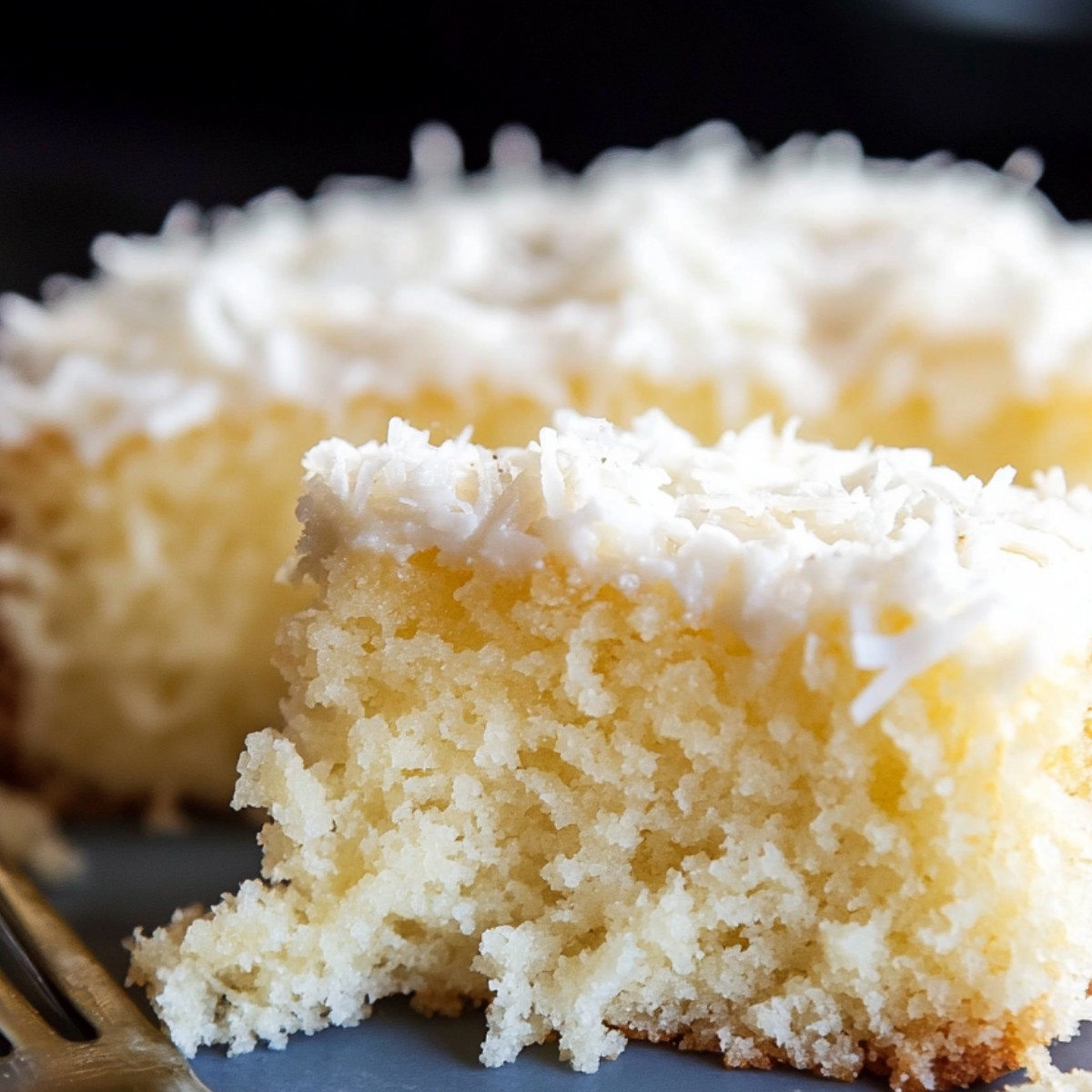 Moist and Fluffy Coconut Cake