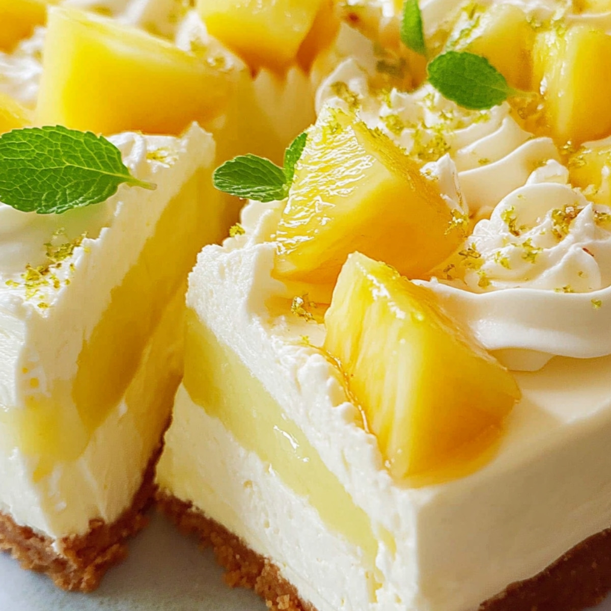 Pineapple Lime Heaven Cheesecake