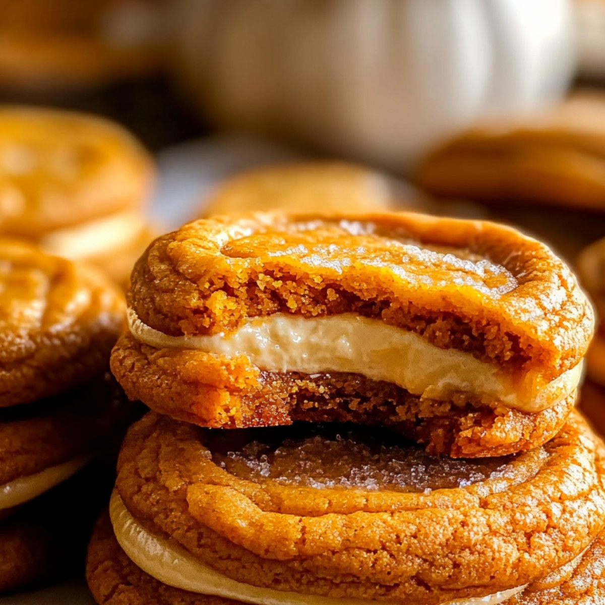 Pumpkin Cheesecake Delight Cookies