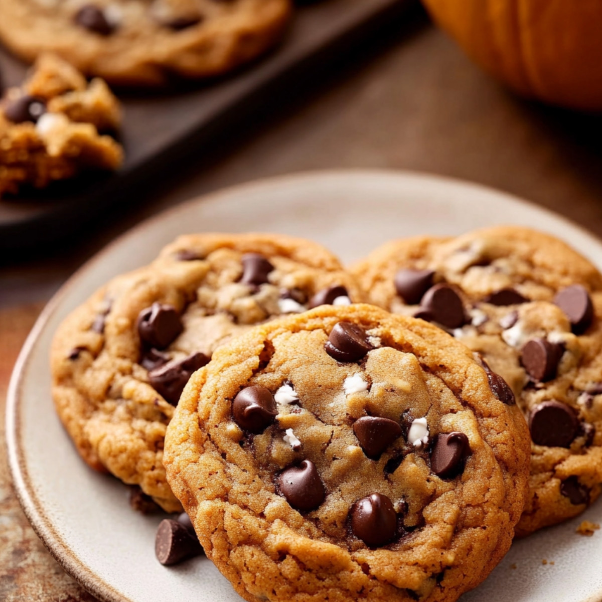 Pumpkin Chocolate Chip Cookies