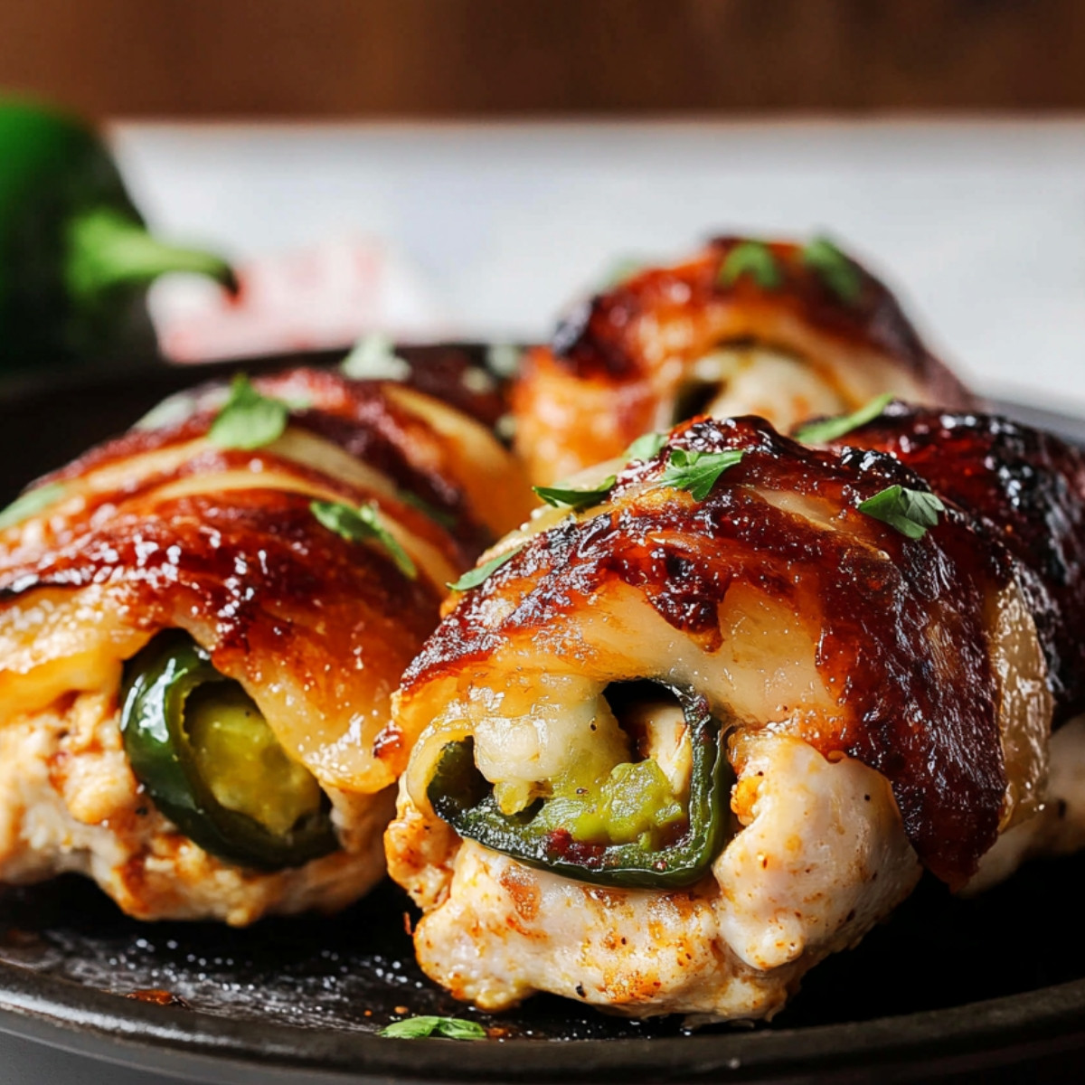 Smoked Jalapeño Popper Chicken Bombs