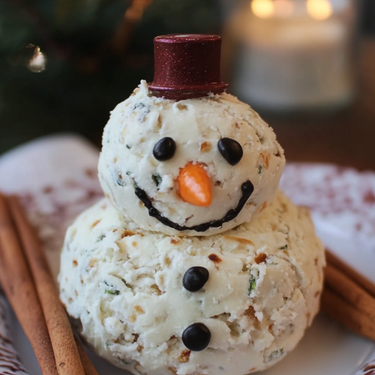 Snowman Cheese Ball