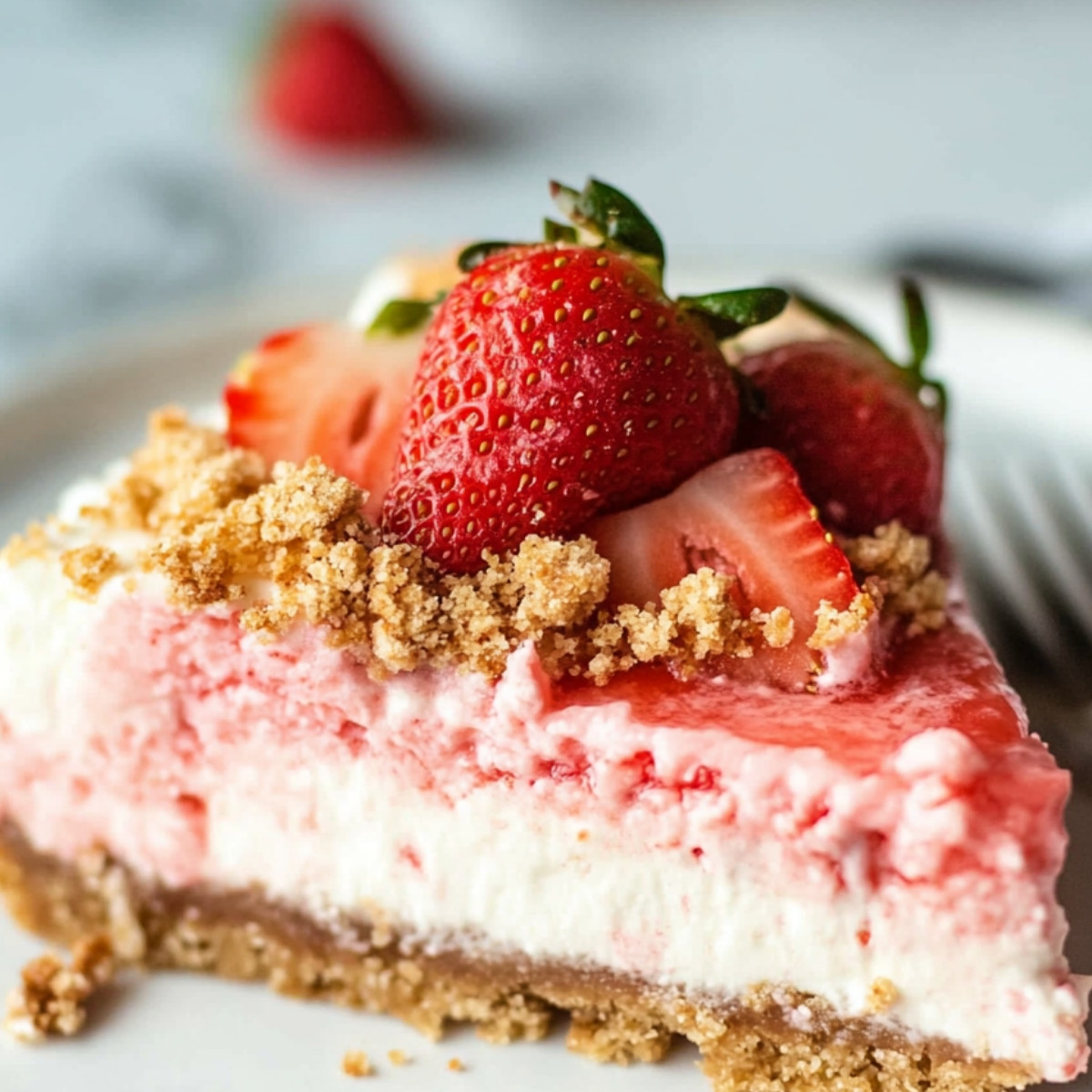 Strawberry Crunch Cheesecake