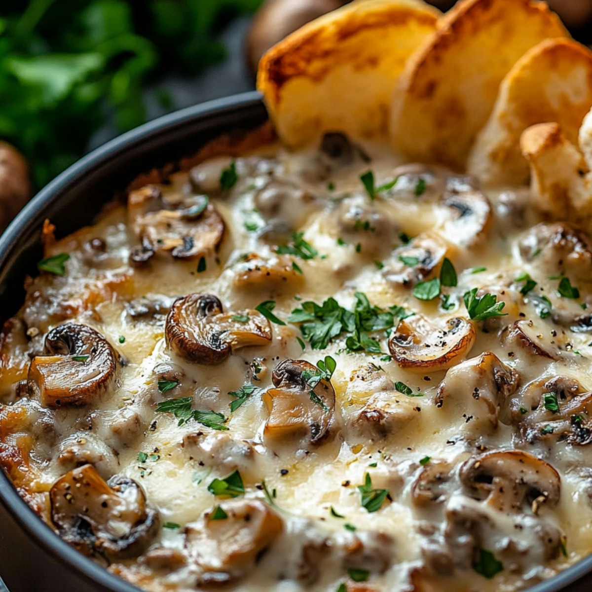 Stuffed Mushroom Dip