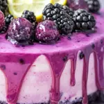 Blackberry Lemon Drip Cake