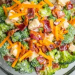 Broccoli Salad with Bacon and Cheddar Cheese