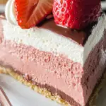 Chocolate Dipped Strawberry Mousse Cake