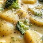 Crockpot Potato Broccoli Cheddar Soup