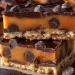 Gooey Caramel Chocolate Crunch Bars