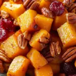 Roasted Butternut Squash Cranberries Pecans