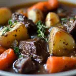 Savory Beef Stew with Hearty Carrots & Potatoes