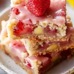 Strawberry Lemon Blondies