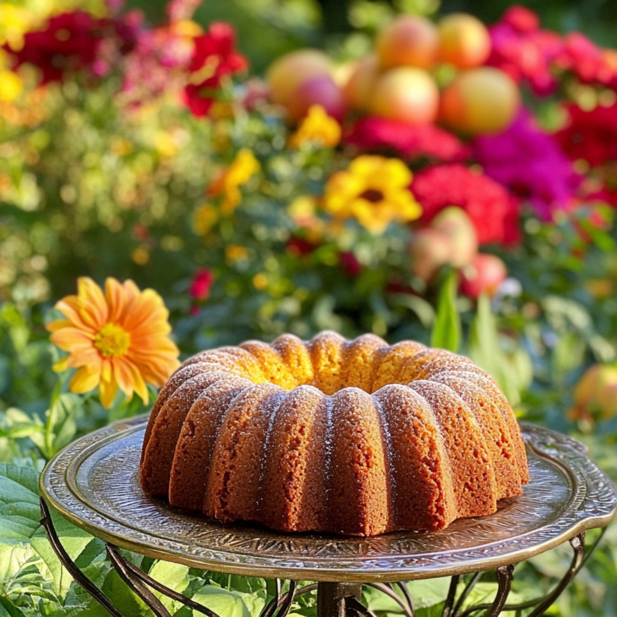 Apple Pumpkin Bundt Cake