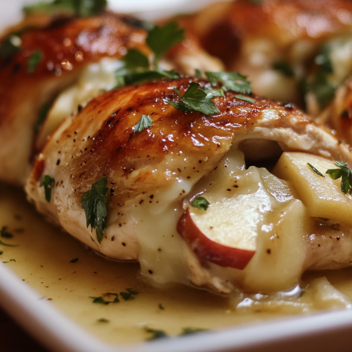 Apple and Brie Stuffed Chicken