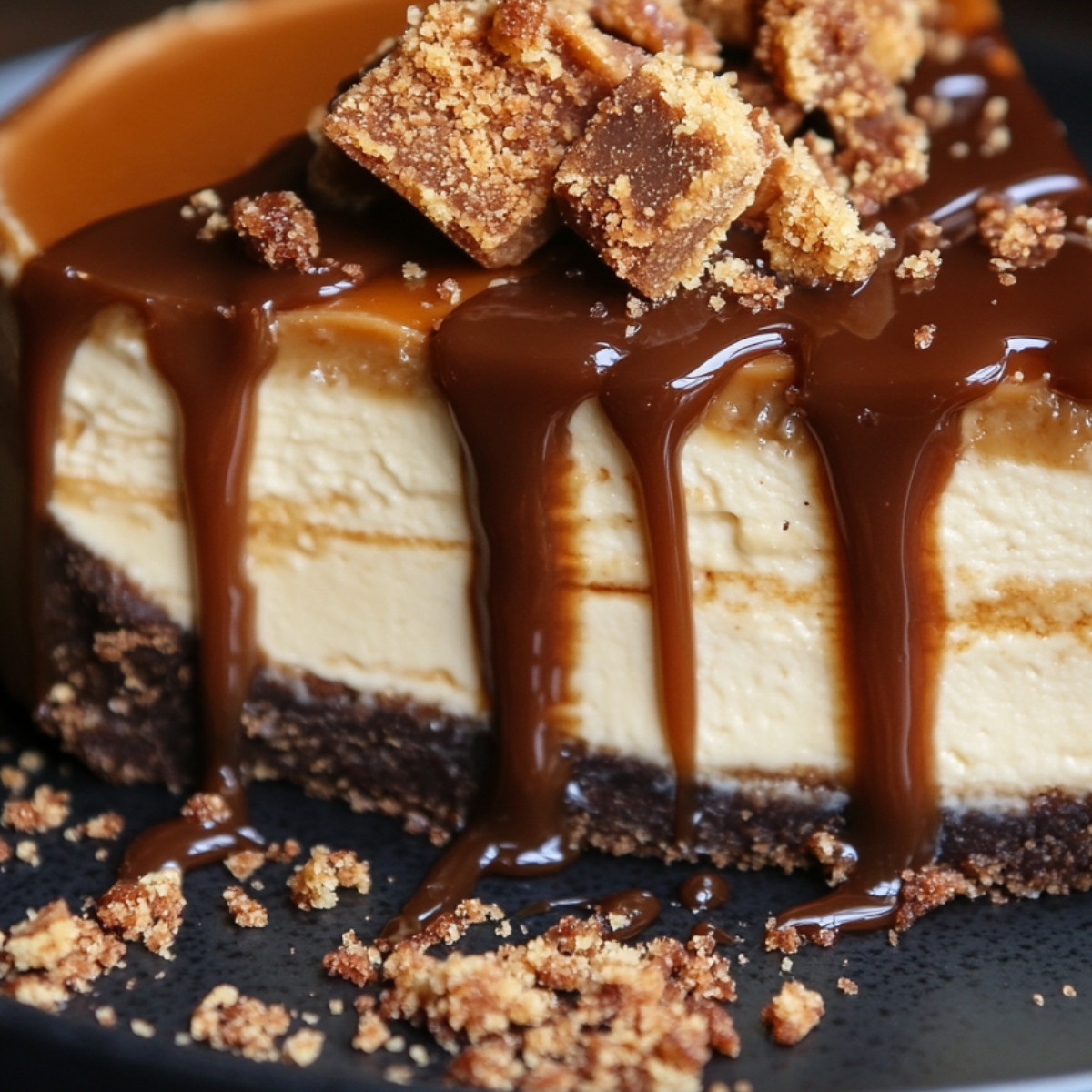 Biscoff Salted Caramel Cheesecake