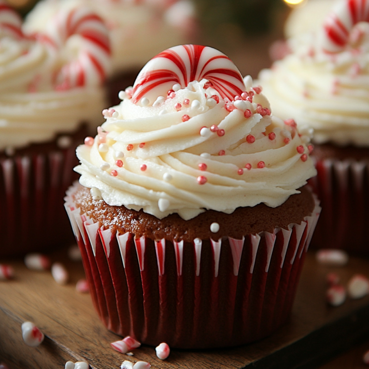 Candy Cane Cupcakes