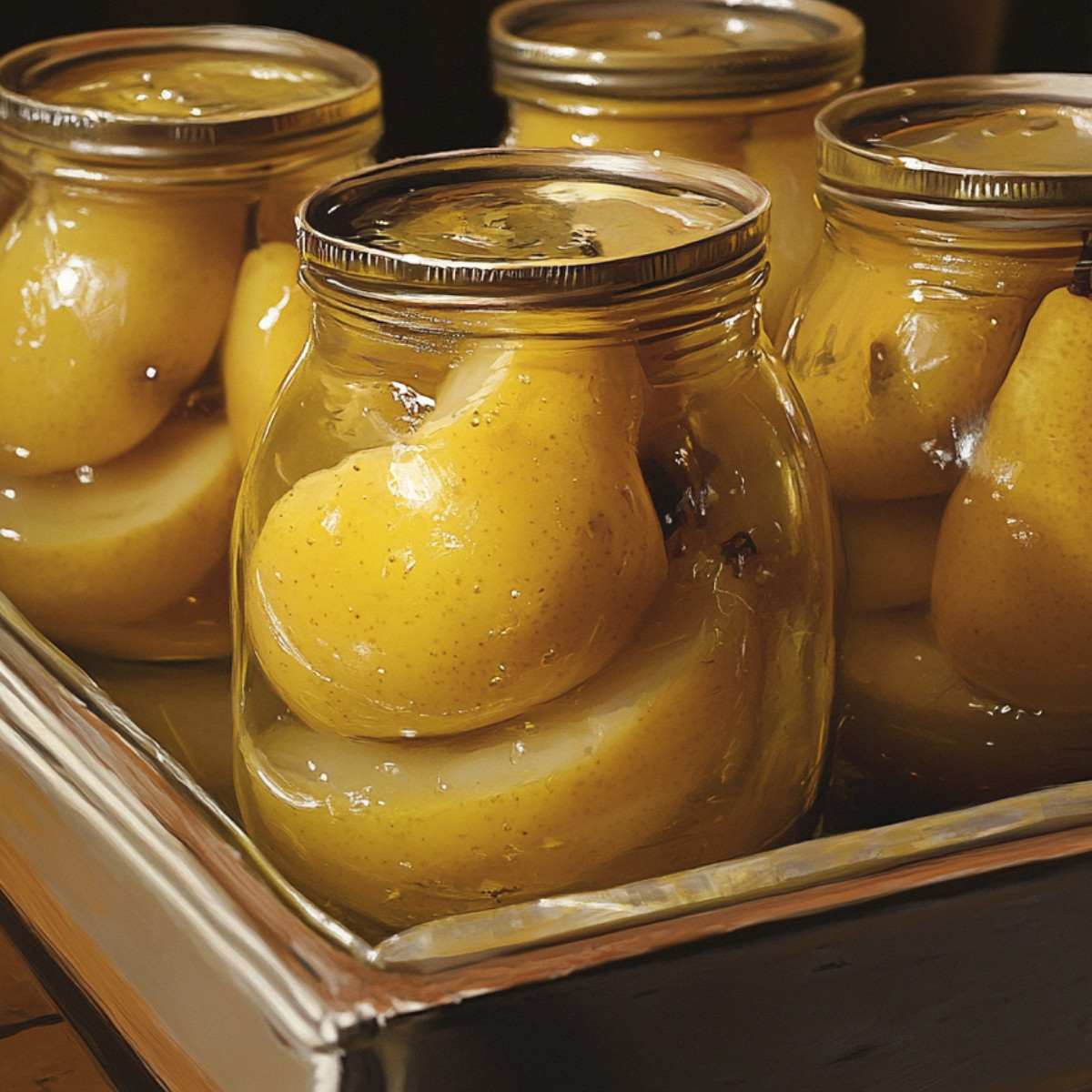 Canned Pears in Syrup