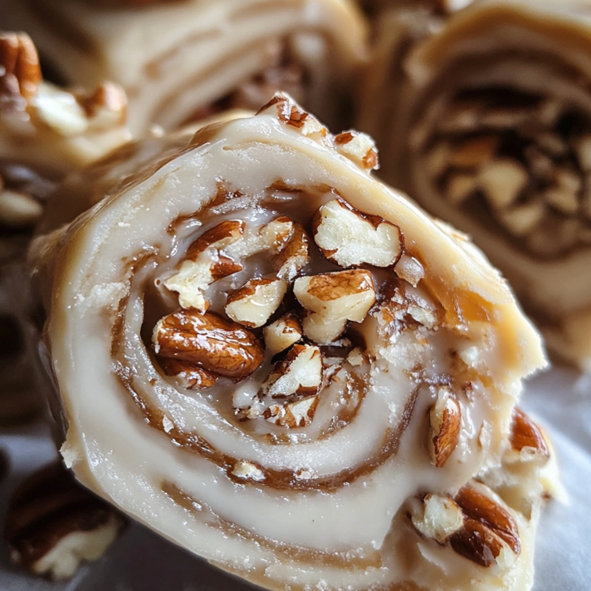 Caramel Nougat Pecan Rolls