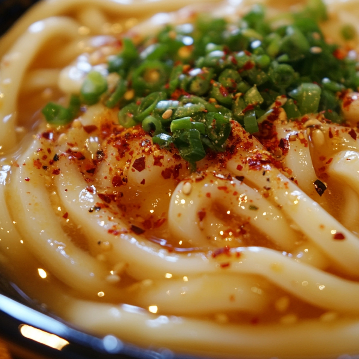 Chili Garlic Udon Noodles